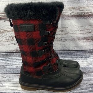 L.L. Bean Rangeley Women's Buffalo Plaid Winter Boots